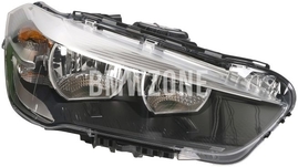 Světlomet halogen pravý X1 F48/X1 F48 LCI H7+H7 s motorkem