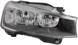 Světlomet halogen pravý X3 F25, X4 F26 H7+H7 s motorkem