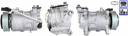 Kompresor klimatizace Fx 14d 16d B37, 16i 18i B38, 18d 20d 25d B47, 20i 25i 30i B46 B48, 30d N57N, 35d N57Z, 40i B58 // s elektromagnetickou spojkou